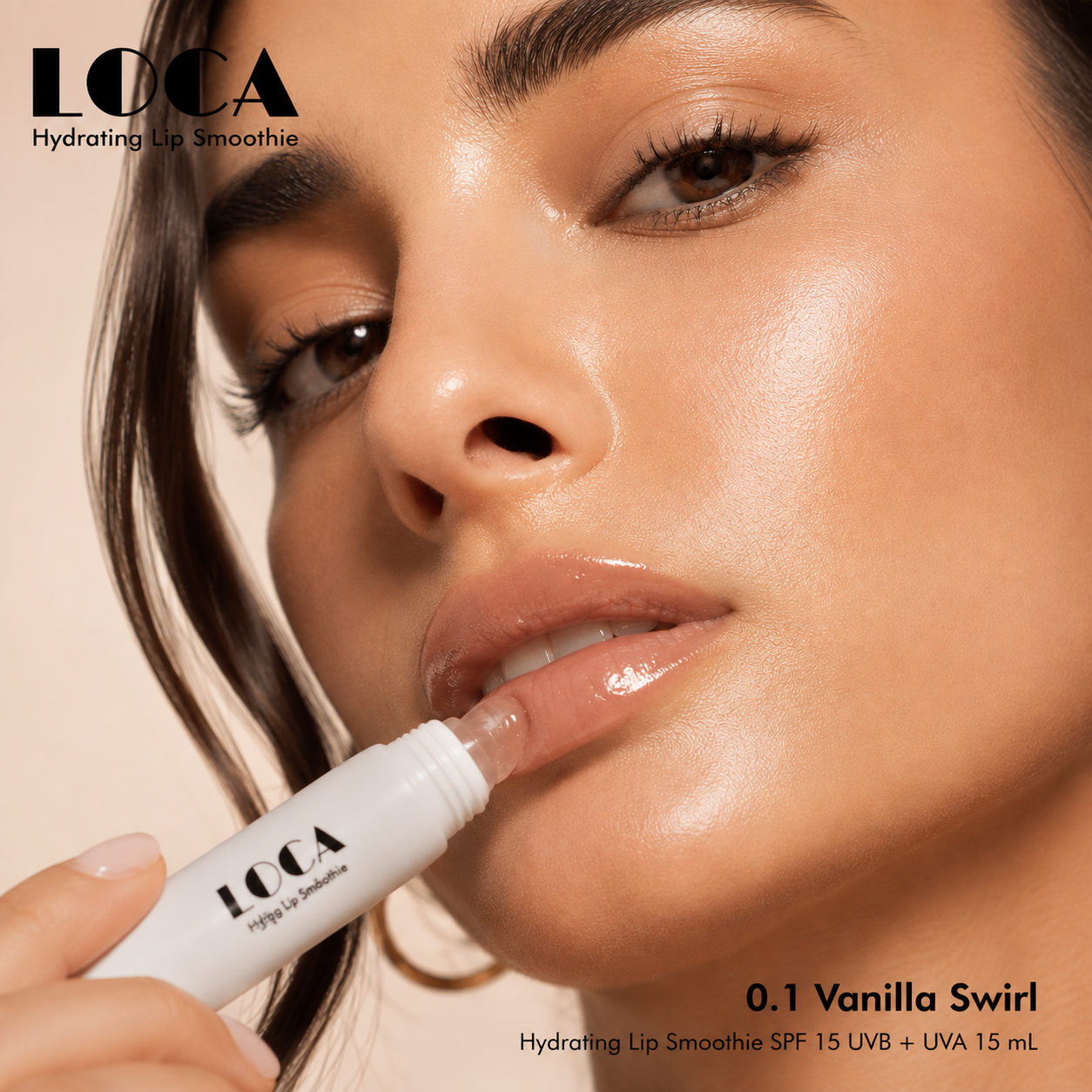 Loca 0.1 Vanilla Swirl Hydrating Lip Smoothie Spf 15 Uvb + Uva 15 mL - 75867