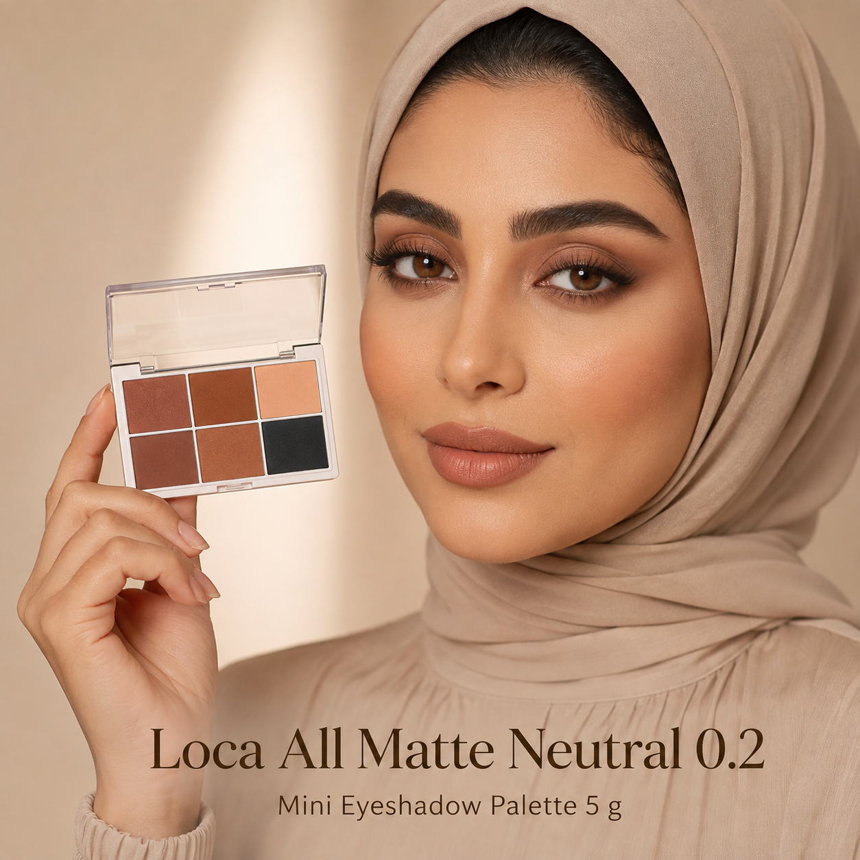 Loca All Matte Neutral 0.2 Mini Eyeshadow Palette 5 g - 75842