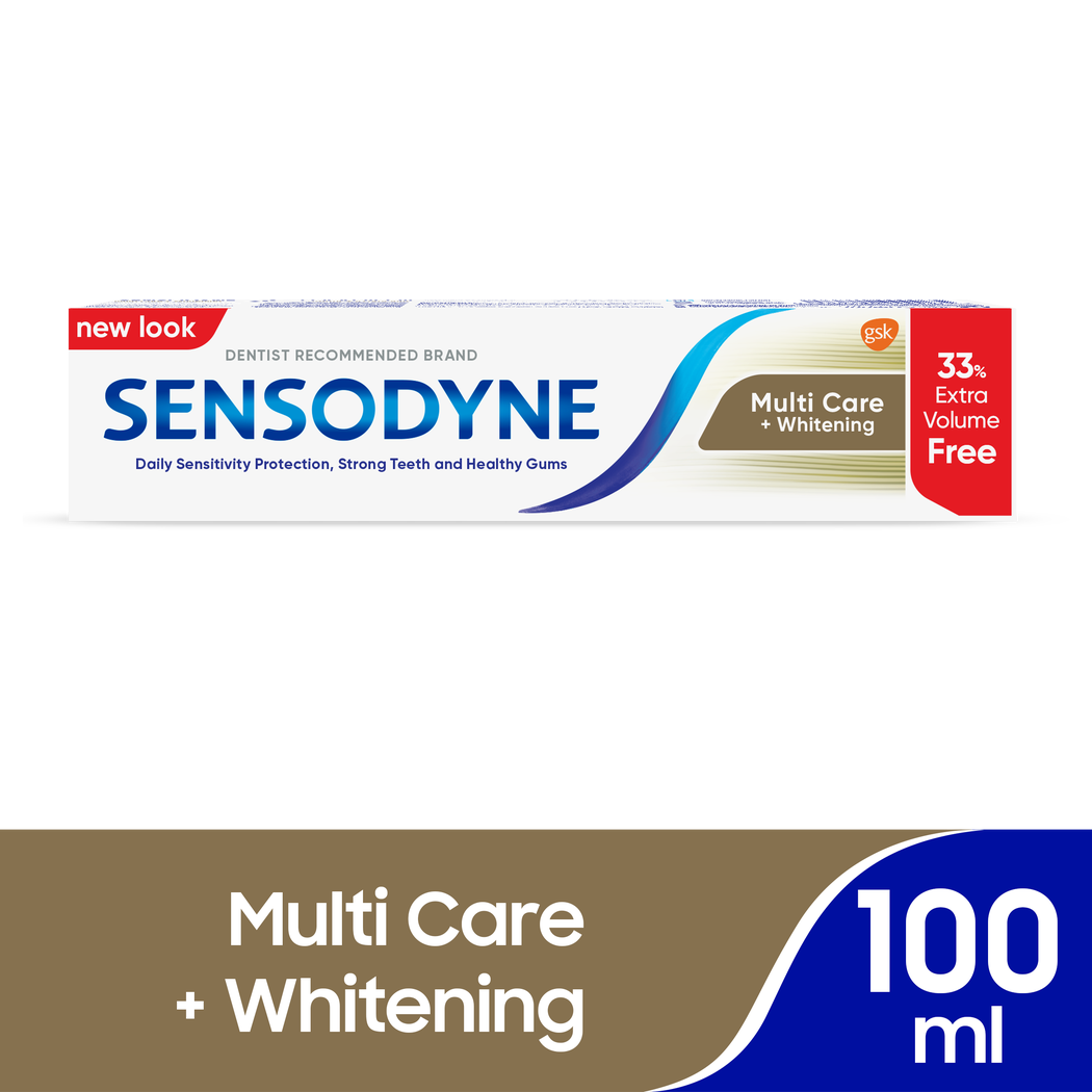 Sensodyne Multi Care + Whitening 100 Ml 33%Extra Volume Free - 63082