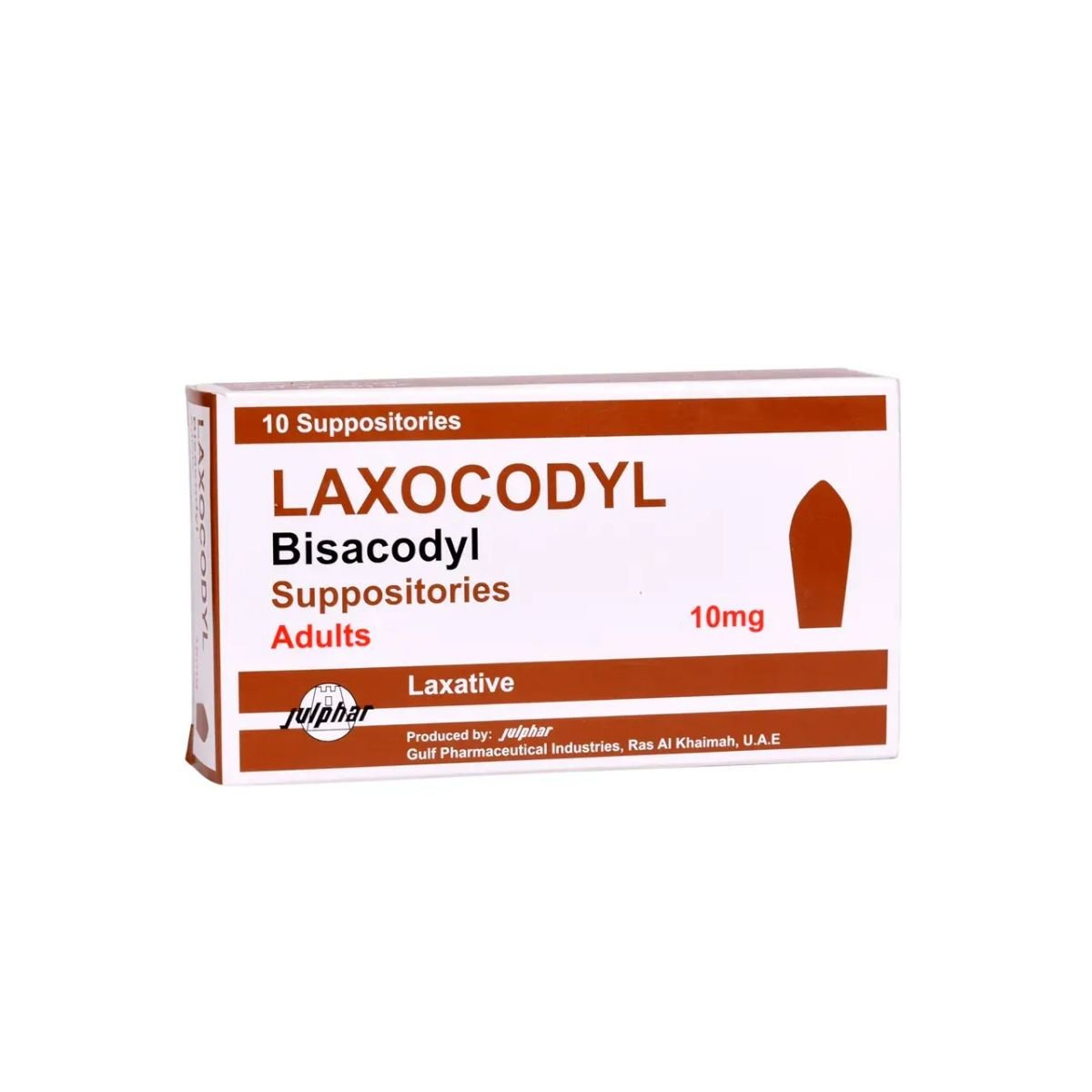 Laxocodyl 10 Mg 10 Suppositories - 48608