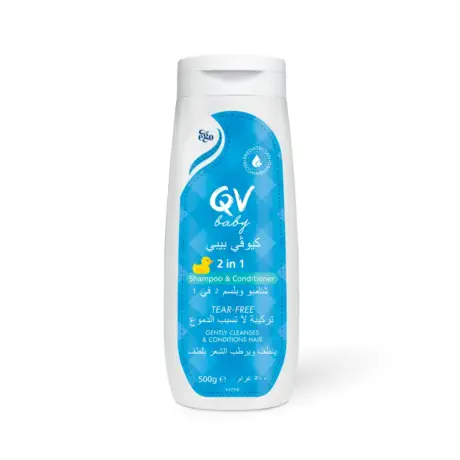 Qv Baby 2in1 Shampoo & Conditioner 500gm