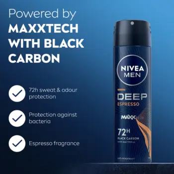 Nivea Deodorant Deep Espresso 150 mL Spray - 76623