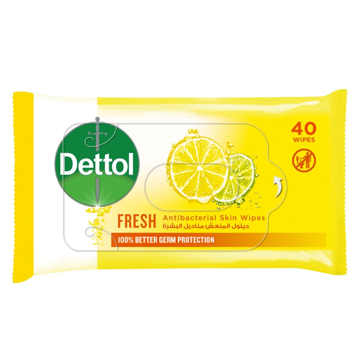 Dettol Wipes Fresh 40 pcs - 49357