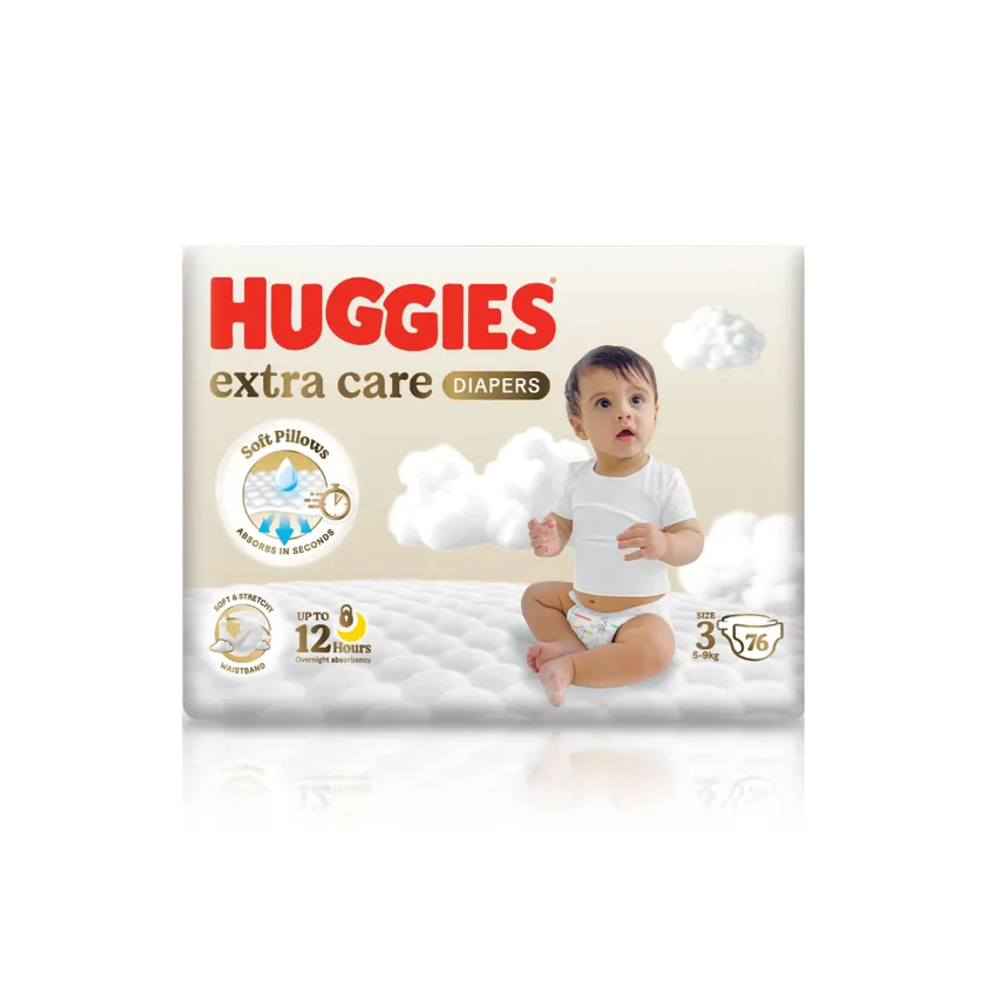Huggies Extra Care S3 Jp 76 Diaper - 70977