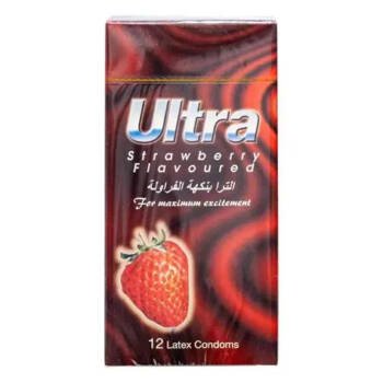 Ultra Condom Strawberry 12 pcs - 55852