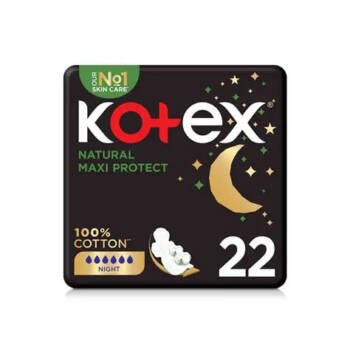 Kotex Natural Maxi Protect Night 22 Pads - 55905