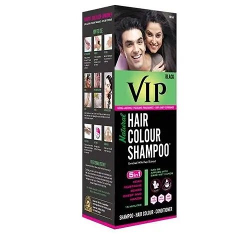 Vip Black Hair Colour Shampoo 180 mL - 52974