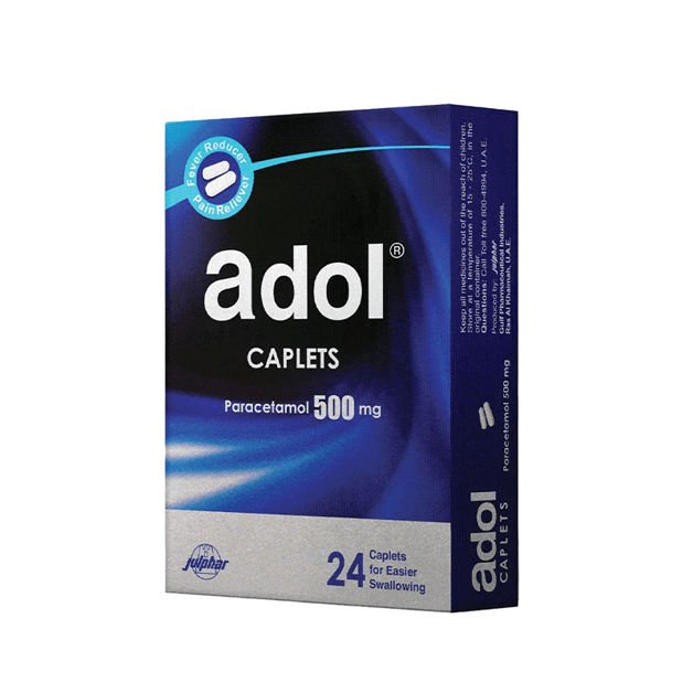 ADOL 500 MG 24 CAPLETS