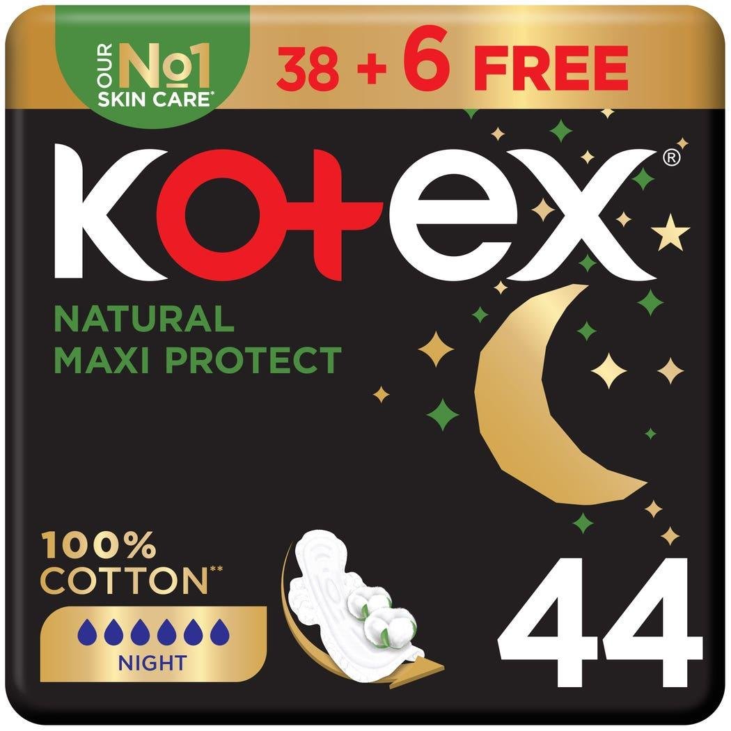 Kotex Night Pads 38+6 - 70297