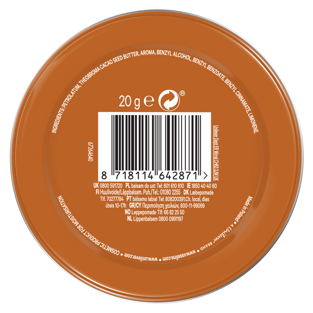 Vaseline Lip Balm Cocoa Butter 20 Gm - 73306
