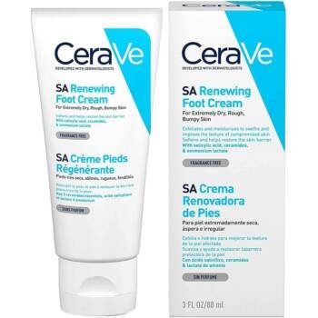 Cerave SA Renewing Foot Cream for Dry, Rough, and Cracked feet with Hyaluronic Acid 88Ml - 56350