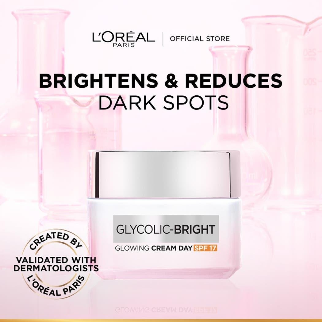 Loreal Paris Glycolic Bright Glowing Day Cream With Spf17 – 50 mL - 71051