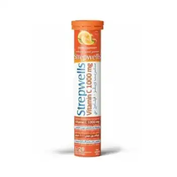 Strepwells Vitamin C 1000 Mg 20 Effervescent Tablets - 59208