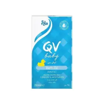 Qv Baby Bath Oil Cleanses & Moisturizing 250 mL - 59360