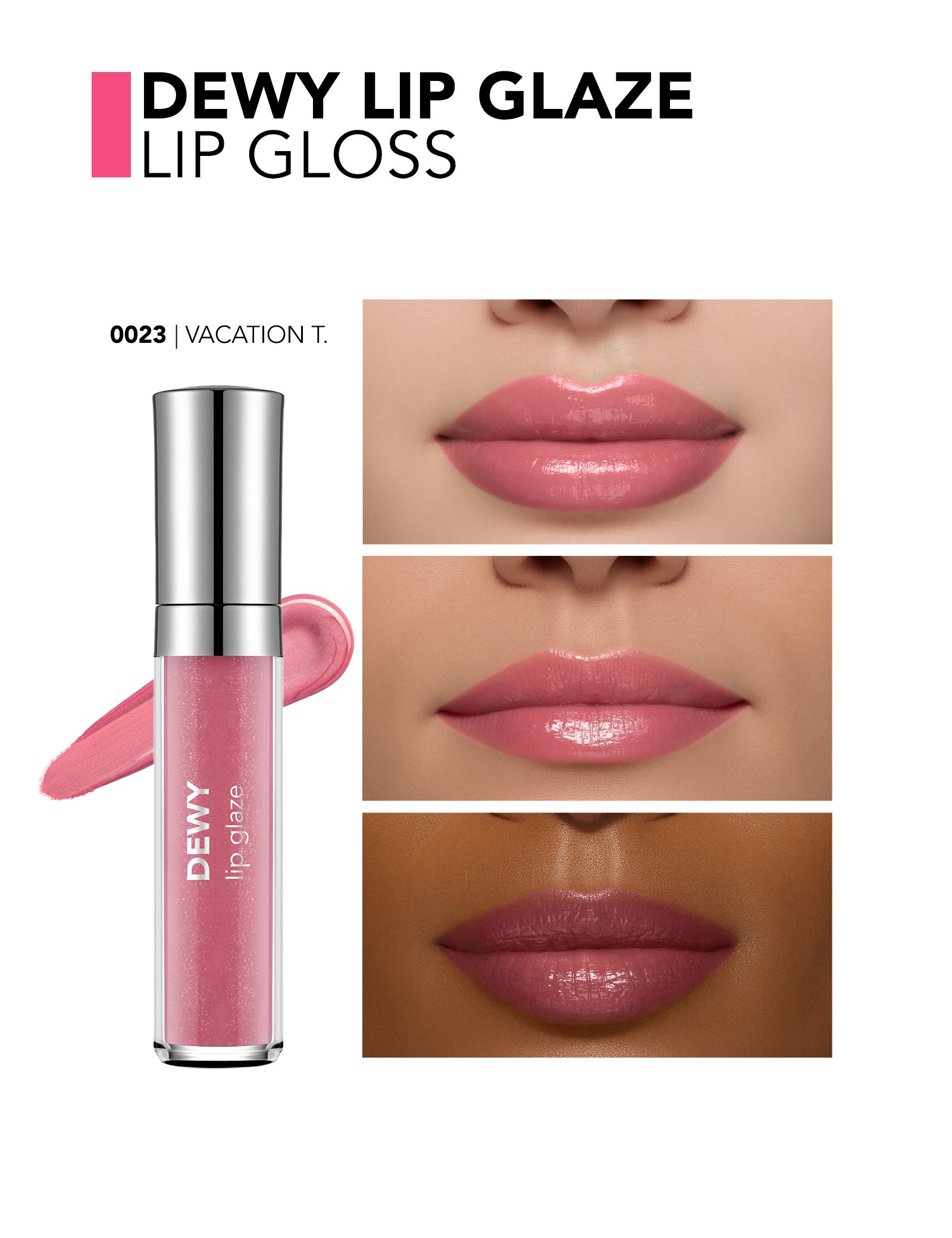 Flormar Dewy Lip Glaze 023 Vacation Time - 70052