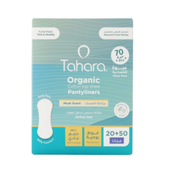 Tahara Organic Cotton Pantyliners Normal Size Scented 70 Pcs - 59566