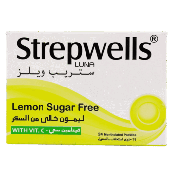 Strepwells Lemon Sugar Free 24 Lozenges - 61518