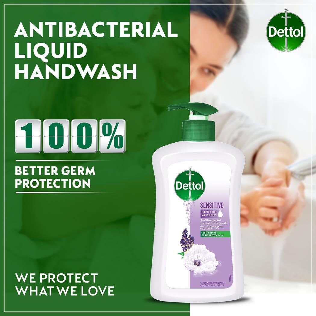 DETTOL Hand Wash SENSITIVE 200 ML - 69272