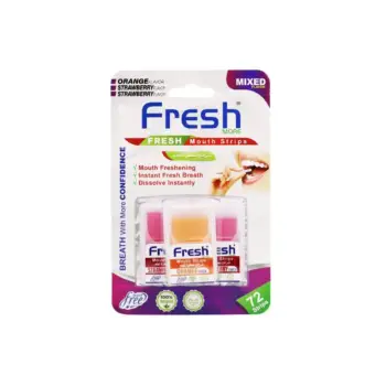 Fresh More Strawberry & Orange Mouthwash, 72 Strips
