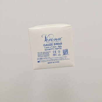 VERONA GAUZE SWAB 7.5*7.5 100PCS - 65051