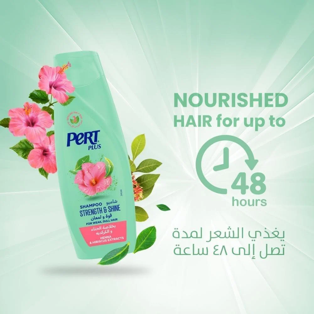 PERT PLUS STRENGTH & SHINE HENNA & HIBISCUS 400 ML - 68279