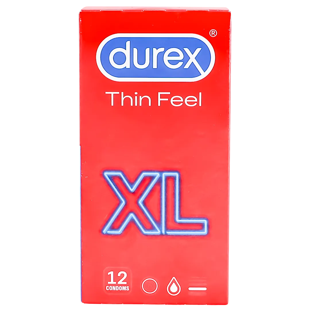 DUREX THIN FEEL XL 12 CONDOMS - 65423