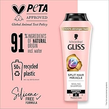 Schwarzkopf Gliss Split Hair Miracle Shampoo 400 Ml - 68468