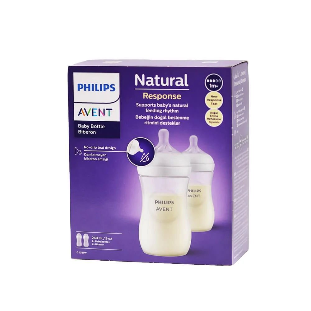 AVENT NATURAL RESPONSE 2X BABY BOTTLE 260 ML - 67355