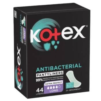 KOTEX ANTIBACTERIAL 44 PANTYLINERS - 67721