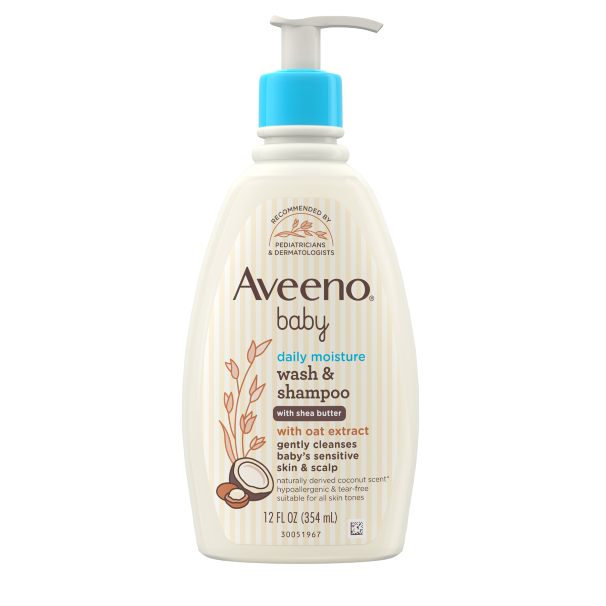 AVEENO BABY DAILY MOISTURE WASH&SHAMPO 354 ML - 68120