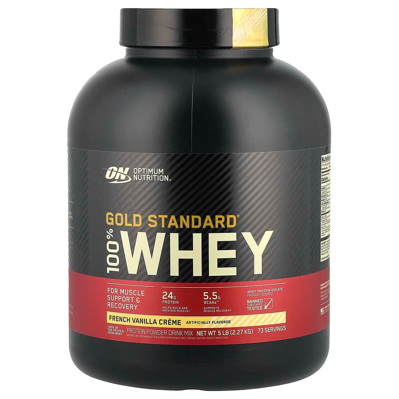 Optimum Nutrition 100% Whey Gold Standard-French Vanilla Creme 2.27Kg - 67915