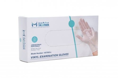 Yashfeen Latex Examination Gloves 100Pcs - 68436