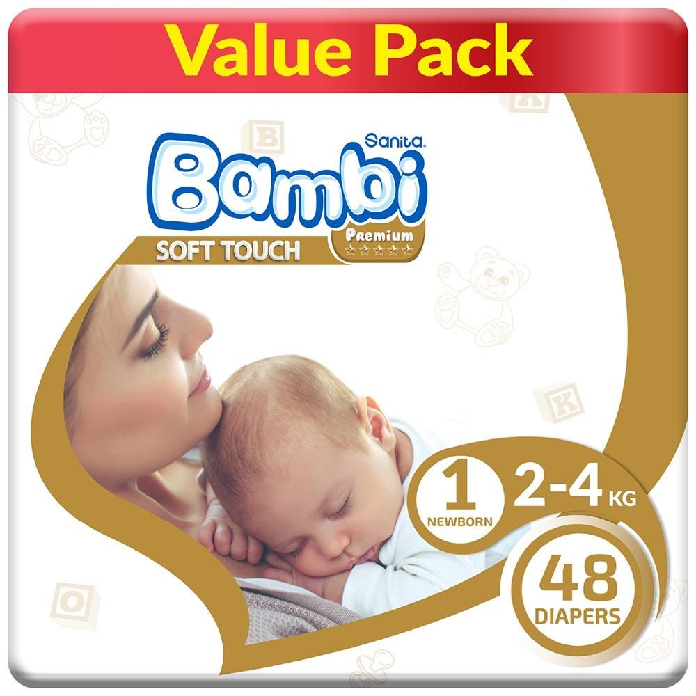 BAMBI VALUE PACK 1 DIAPERS 48 - 72763