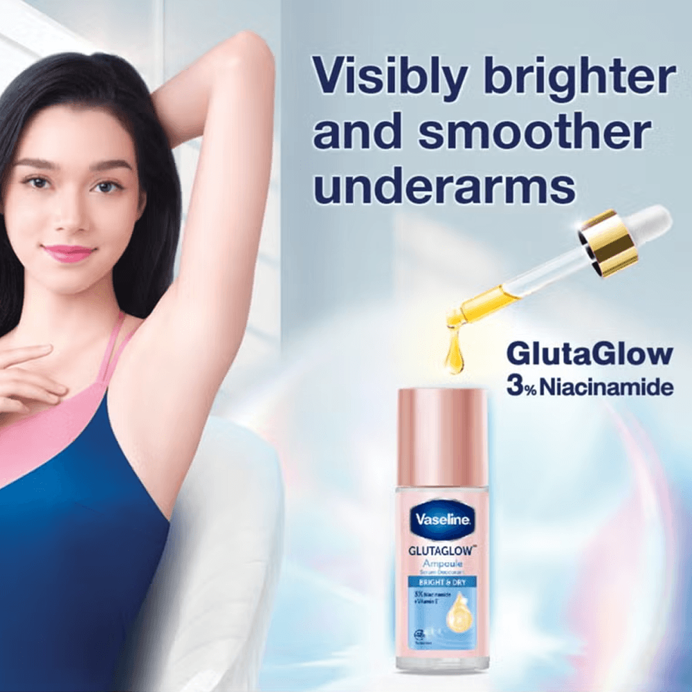 Vaseline Glutaglow Bright & Dry Ampoule Serum Deodorant – 45ml - 73572