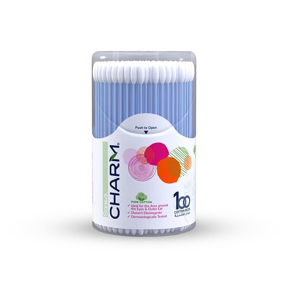 SANITA CHARM COTTON BUDS 100 - 72775