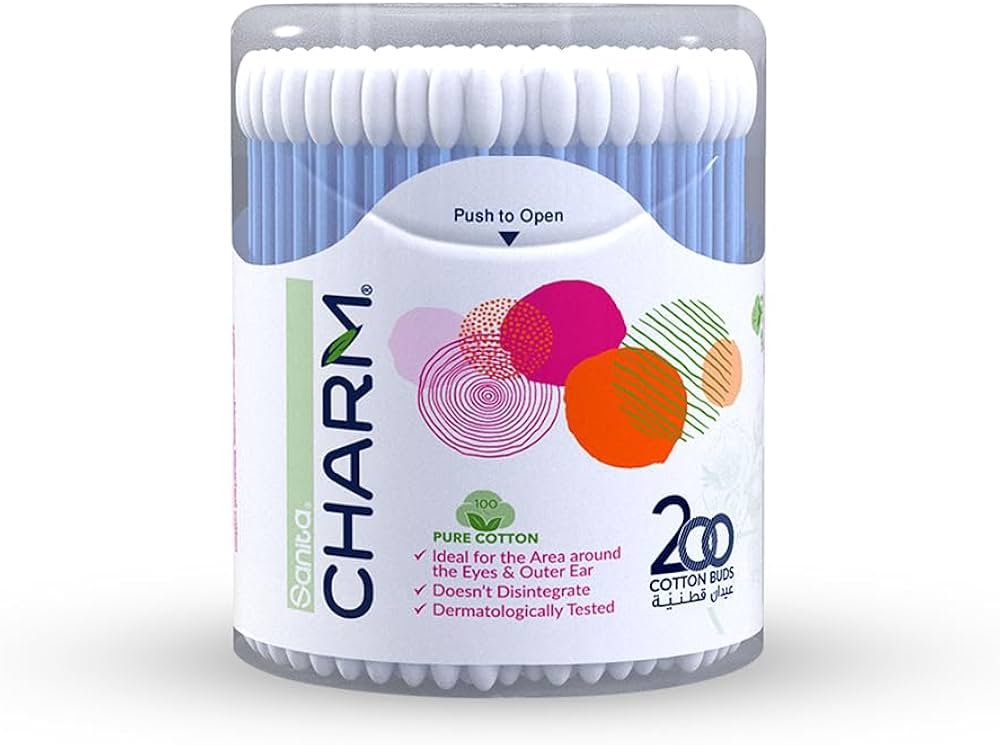 SANITA CHARM COTTON BUDS 200 - 72800