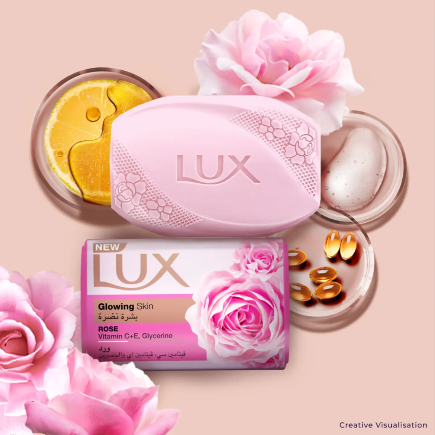 Lux glowing skin rose 170 g - 73588