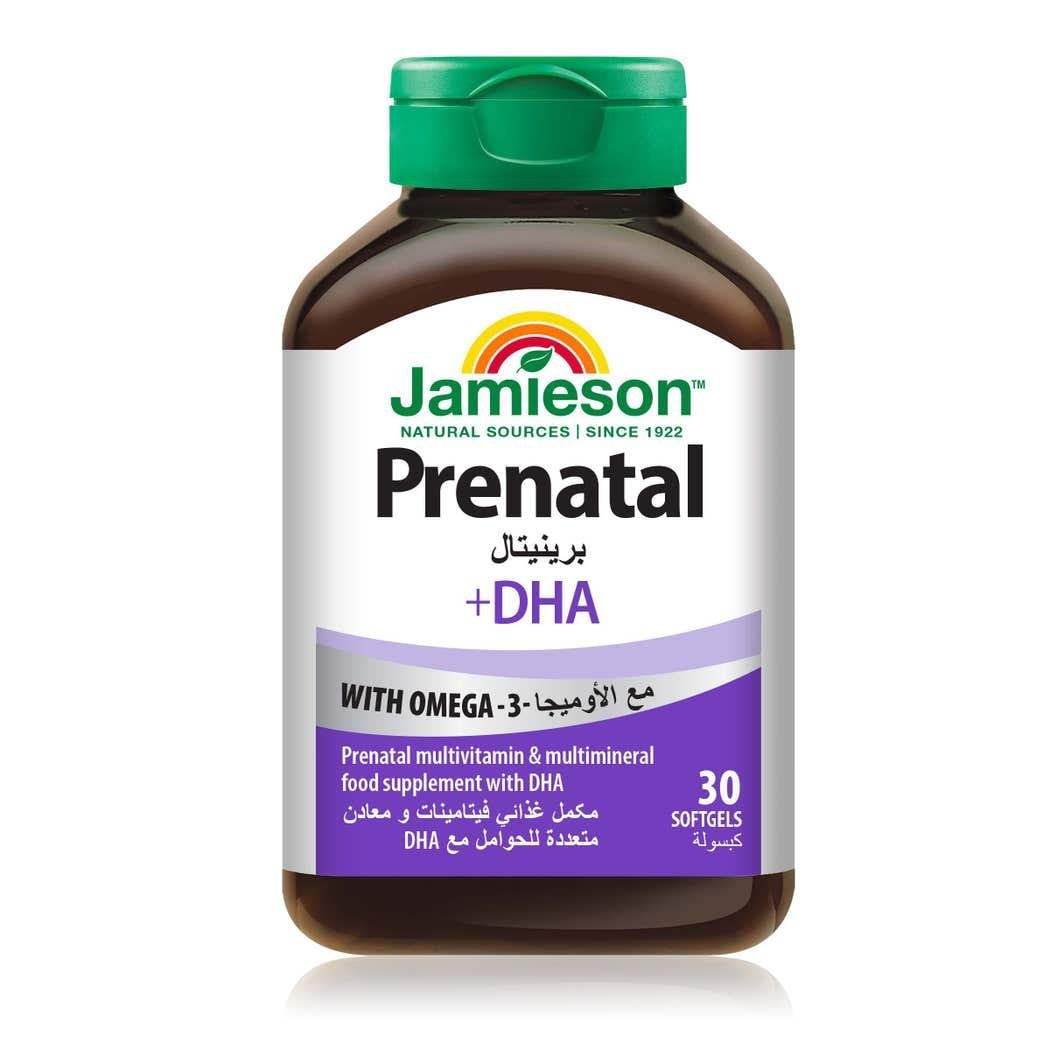 JAMIESON PRENATAL + DHA 30 SOFTGELS - 72888