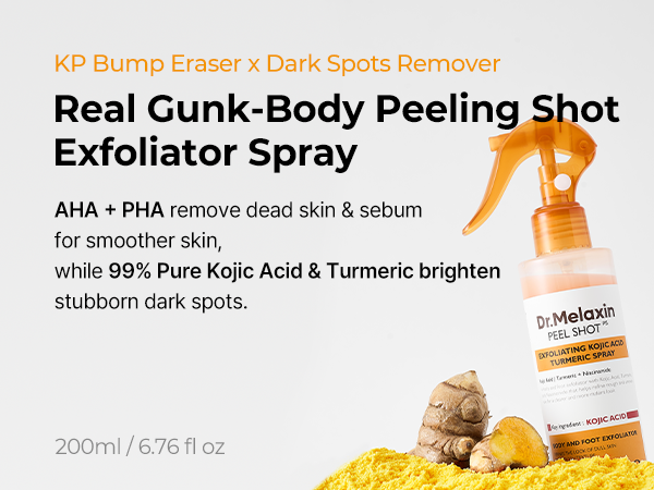 Dr.Melaxin, Peel Shot, Exfoliating Kojic Acid Turmeric Spray, 6.76 fl oz (200 ml) - 74141