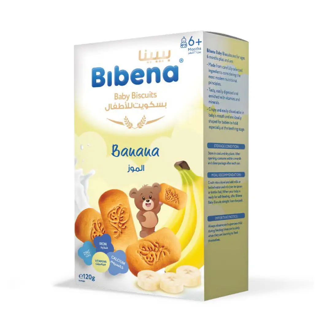 Bibena Baby Biscuits Banana 120g - 74844