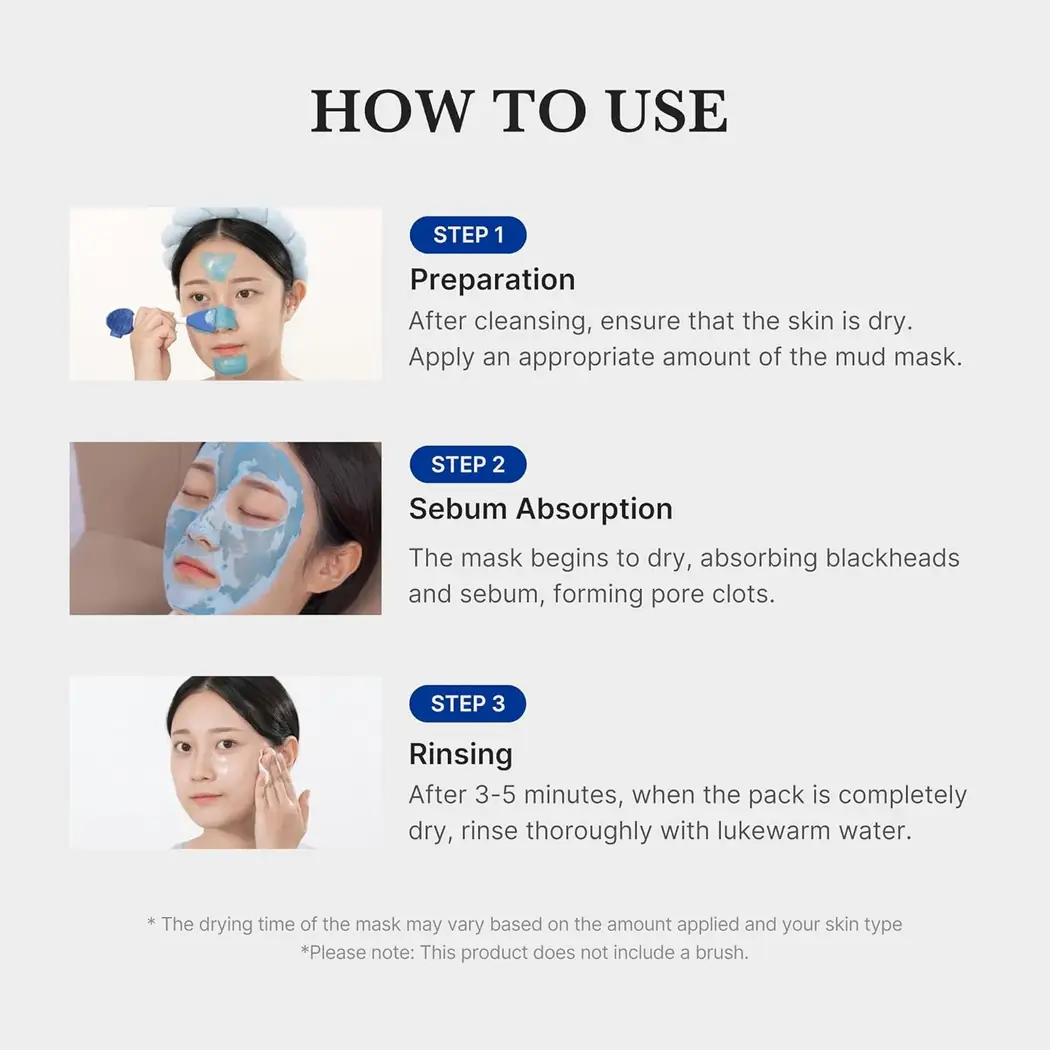 medicube zero pore blackhead mud mask 100 g - 75088