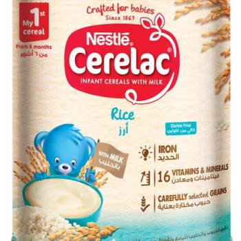 Nestlé CERELAC Infant Cereals with iRON+ RICE from 6 months 400g Tin - 74818