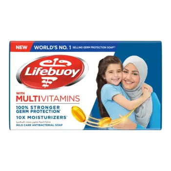 LIFEBUOY Bar Soap, Mild Care, 70 g - 75562