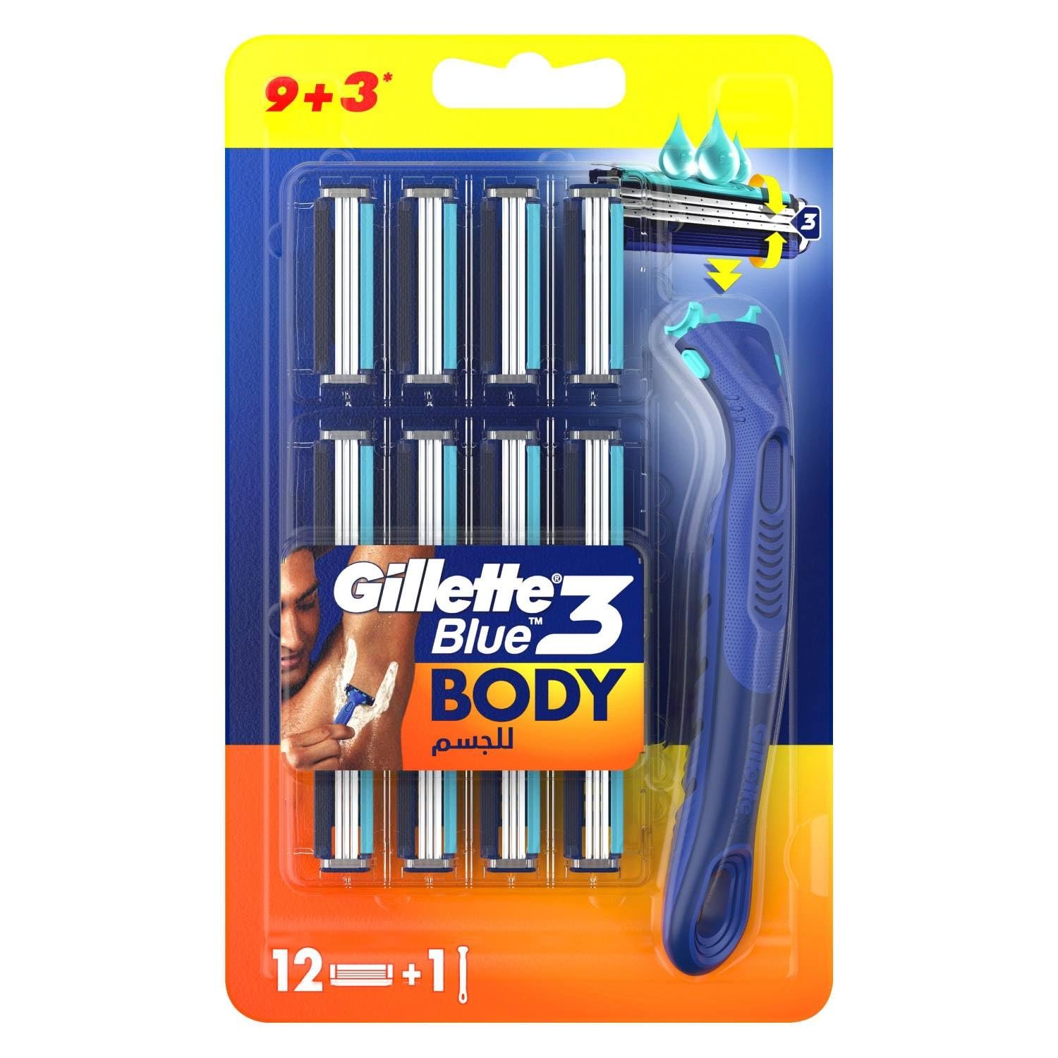 GILLETTE BLUE 3 BODY 9+3 - 76027